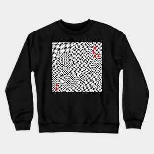 Geometric Optical Art Crewneck Sweatshirt